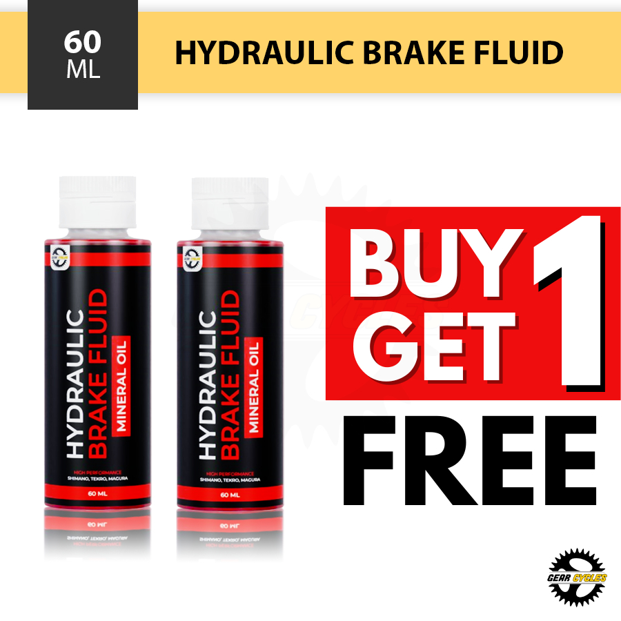 (BUY 1 GET 1) Gear Cycles Hydraulic Brake Fluid Mineral Oil 60ML Disc ...