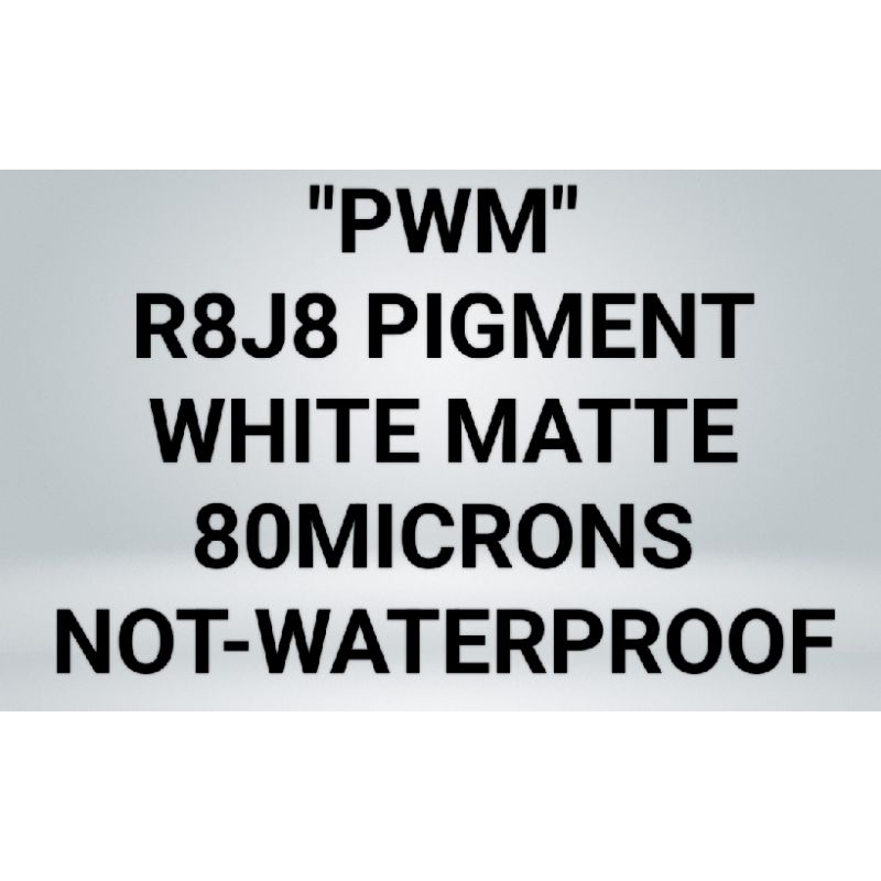 MIN OF 5M R8J8/NEXJET MATTE&GLOSSY STICKER VINYL (NOT WATERPROOF and ...