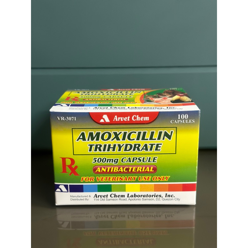 AMOXICILLIN 500mg ARVET FOR ANIMALS (100tabs) | Shopee Philippines