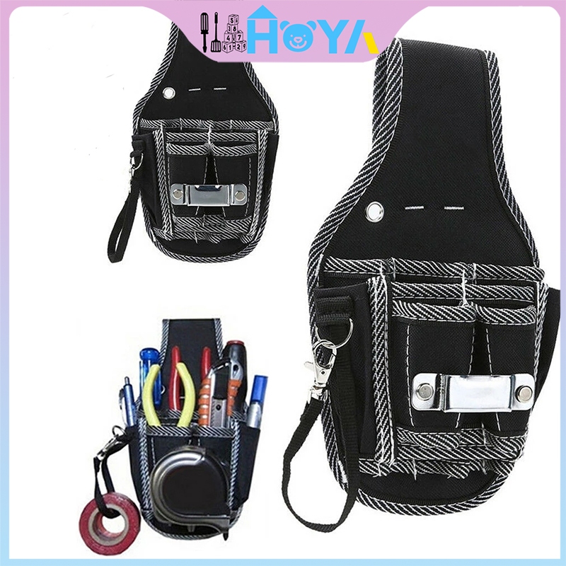 9 In 1 Electrician Waist Pocket Tool Belt Pouch Bag Screwdriver Kit