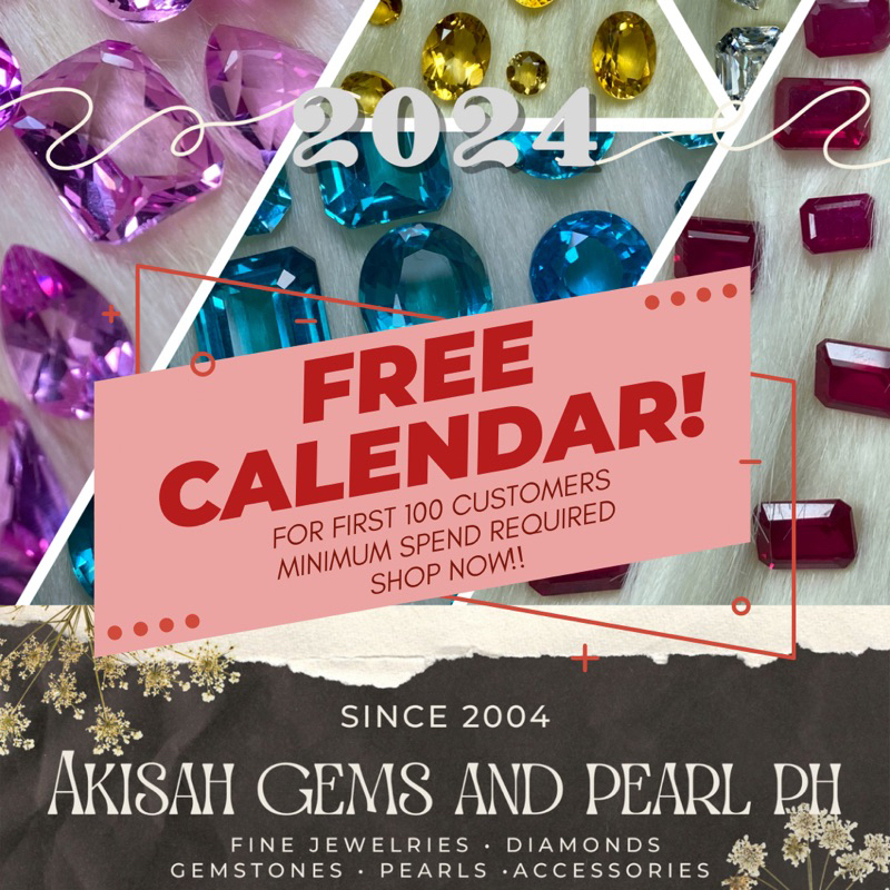 LIMITED EDITION BIRTHSTONES INSPIRED 2024 CALENDAR FREE GIFT TO OUR