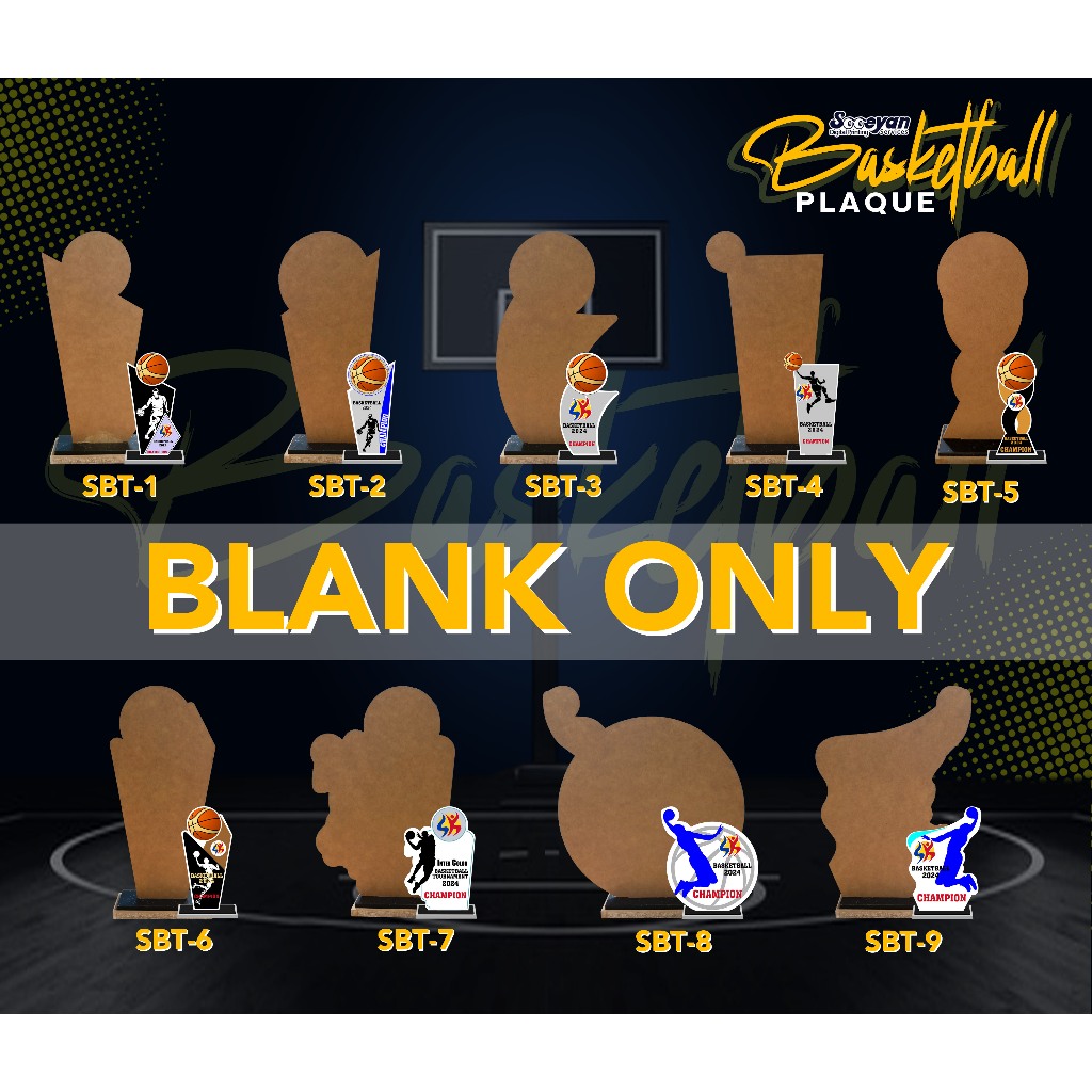 ACRYLIC BASKETBALL PLAQUE (BLANK ONLY) | Shopee Philippines