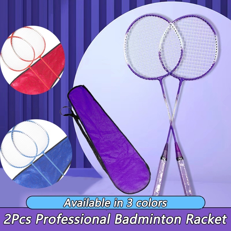 Badminton Racket Set Couple Alloy Split Racket for Student Beginner ...