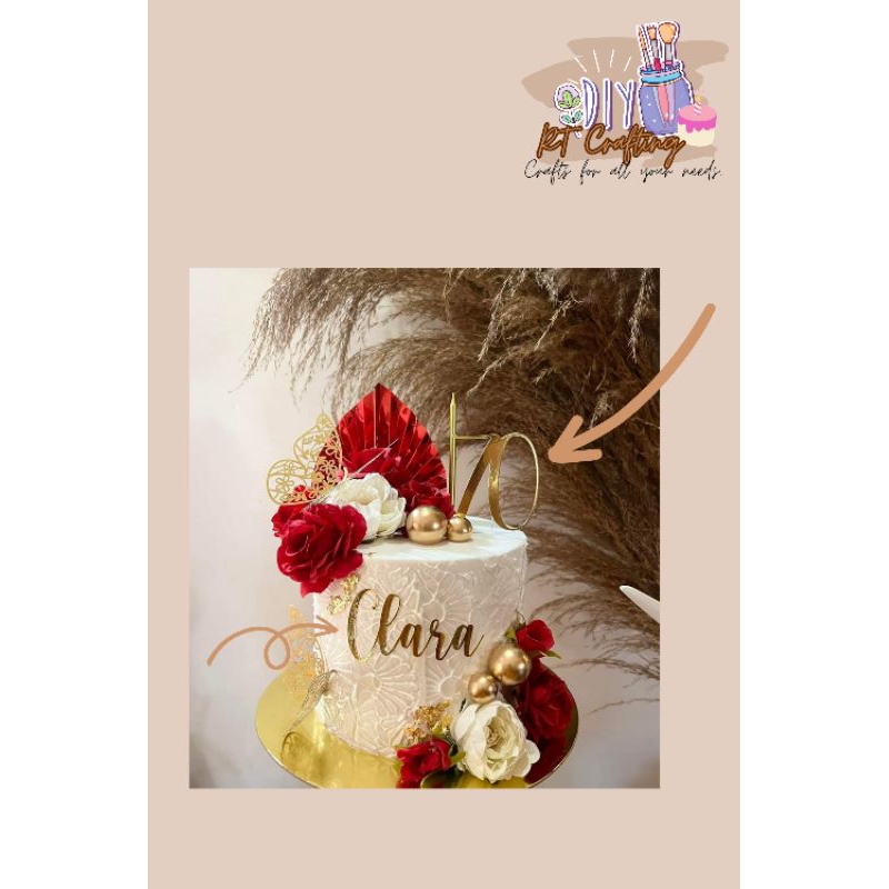 Customized Cake toppers (Cardstock 250 gsm) Shopee Philippines