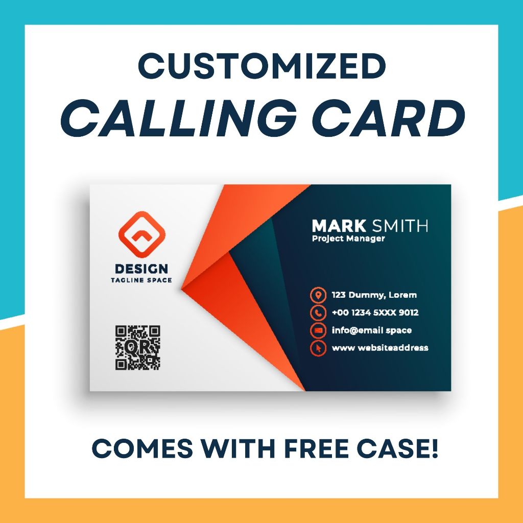 Custom Business Card Laminated Calling Card Company Business Card