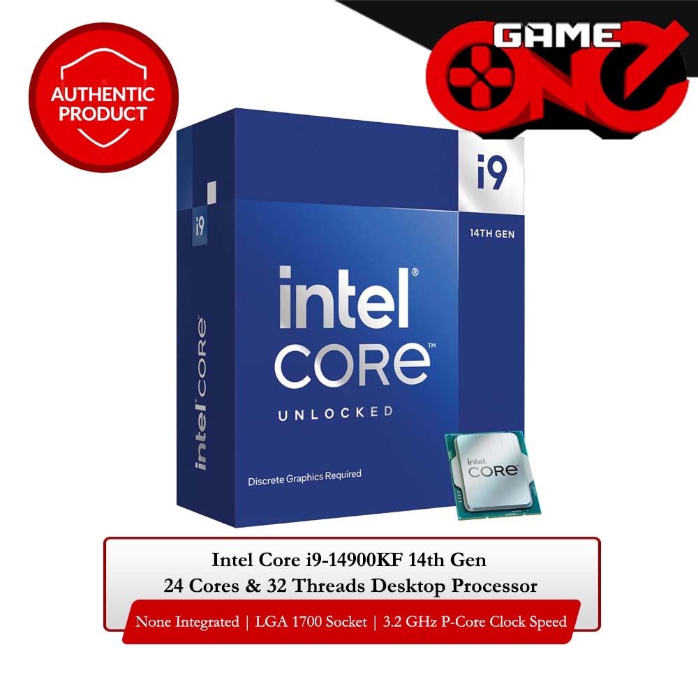 Intel Core i914900KF 14th Gen 24 Cores & 32 Threads Desktop Processor