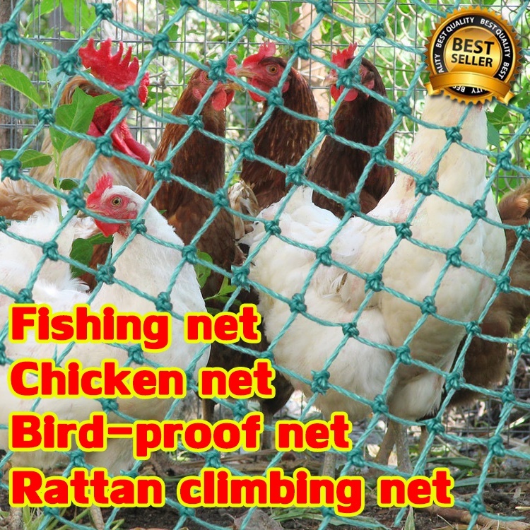 FREE ROPE Chicken Net50M/100meters Farm Poultry Poly Range Lambat Ranging  Net
