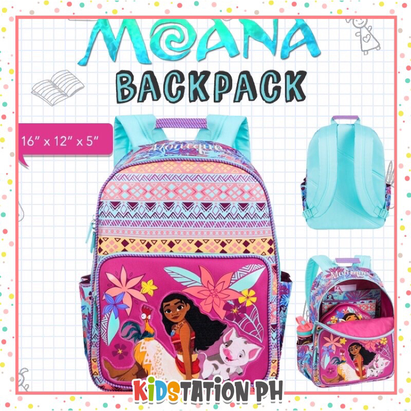 Moana backpack disney store hot sale