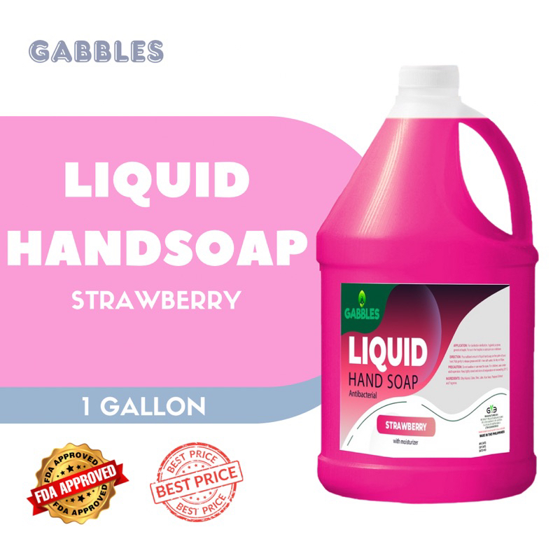 Gabbles Liquid Handsoap Strawberry Scent 1 Gallon | Shopee Philippines