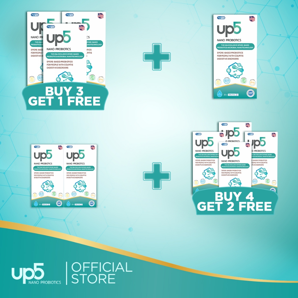 UP5 Nano Probiotics for Colitis, Hemorrhoids, Constipation & Diarrhea