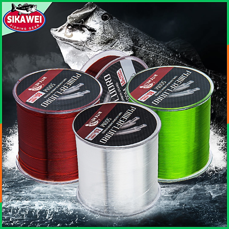 HUAOSN Pack Of 4 Fishing Bait Line, 200 M Invisible Nylon Fishing Rubber Band Line, Highly Elastic Bait Thread, Fishing Rubber Band Line For Various