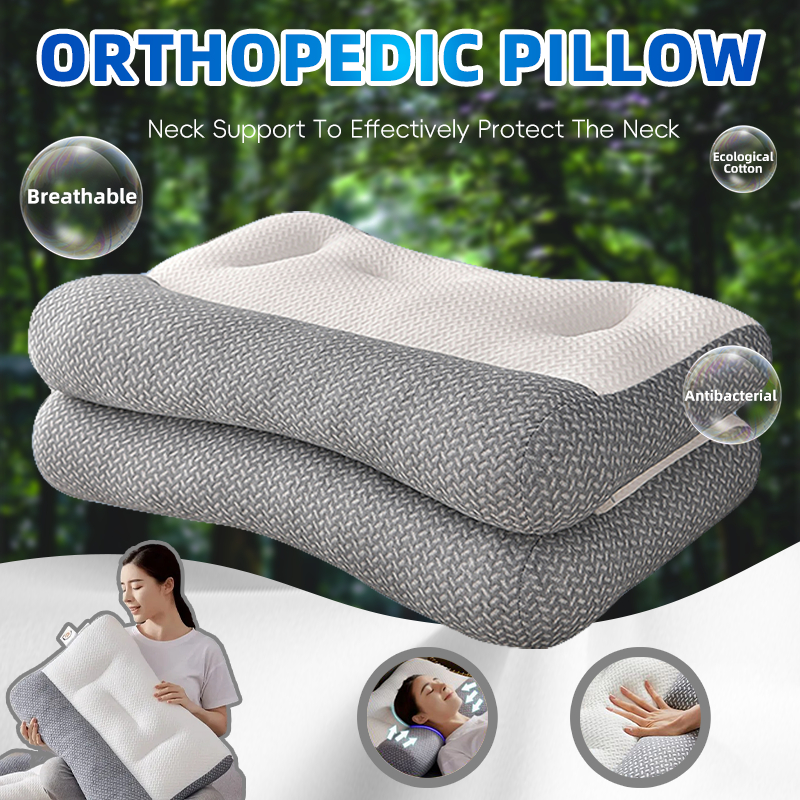 Memory Foam Pillow,Buy 1 Take 1 Latex Pillow Orthopedic Pillow,Japanese Cervical Spine Repair