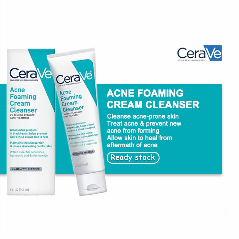 CeraVe Acne Foaming Cleansing Cream Acne Scar Remover Ceramide