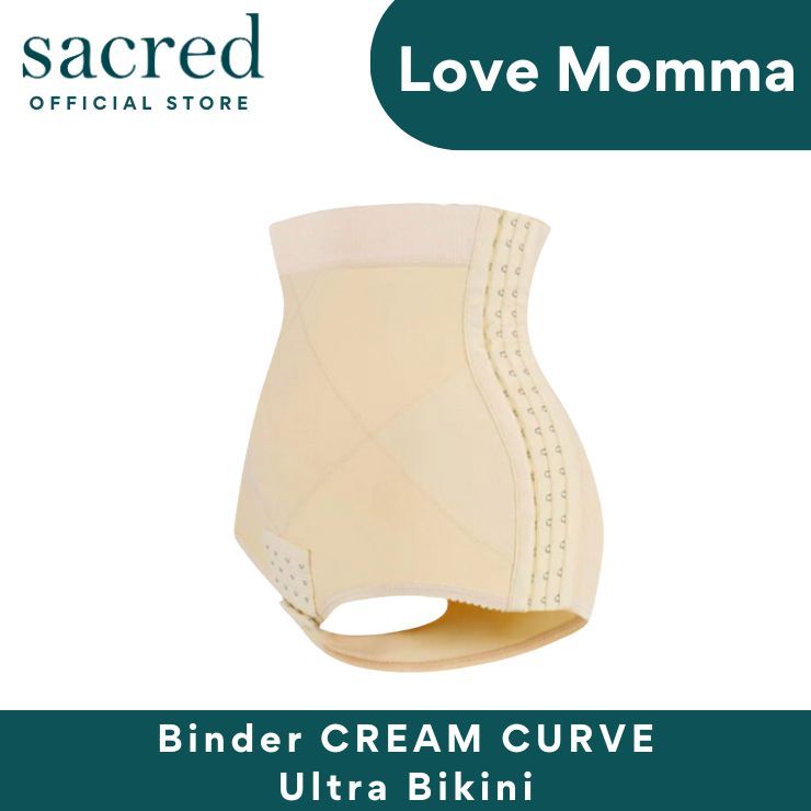 Love Momma Binder CREAM CURVE Ultra Bikini Postpartum Recovery Post C