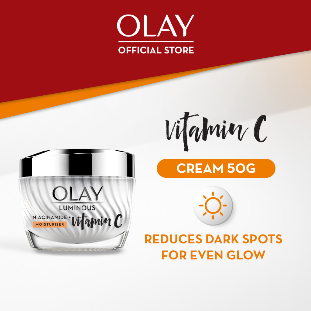Olay Niacinamide + Vitamin C Brightening Cream Luminous 50g Shopee