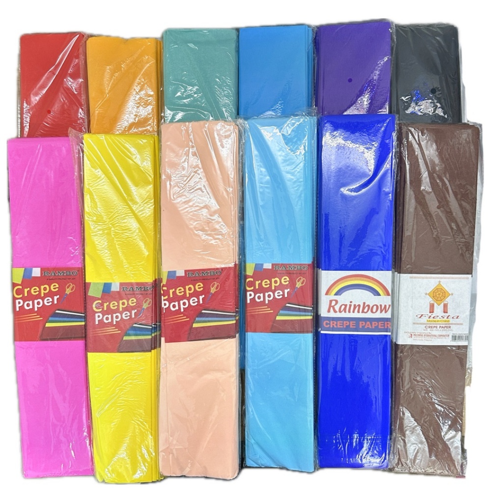 10pcs/Pack Crepe Paper Color Paper Shopee Philippines