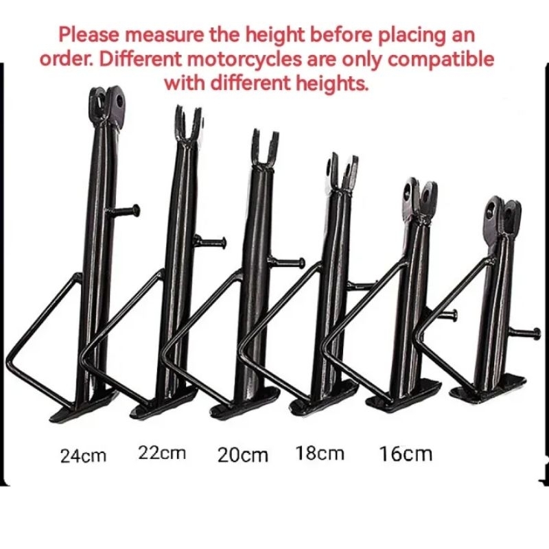 Heavy Duty Motorcycle nonskid and classic SIDE STAND UNIVERSAL 14 16