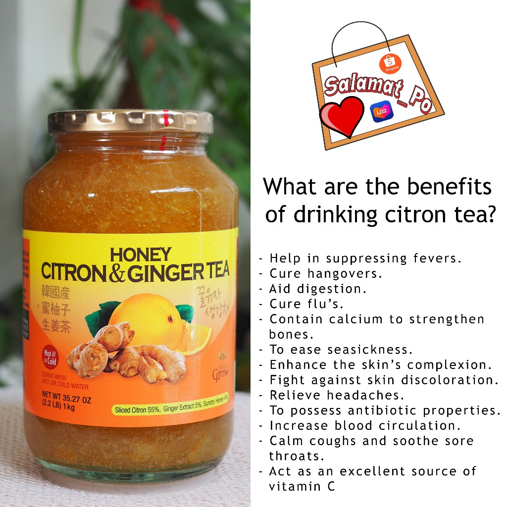 Honey citron and ginger tea benefits hotsell