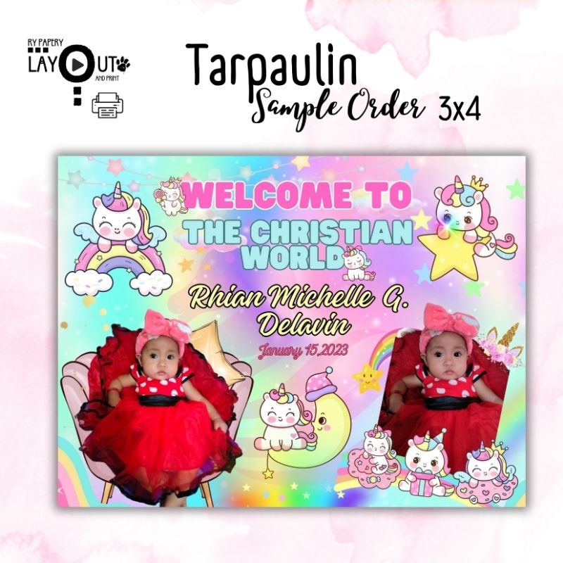 TARPAULIN PRINTING WITH FREE LAYOUT | Shopee Philippines