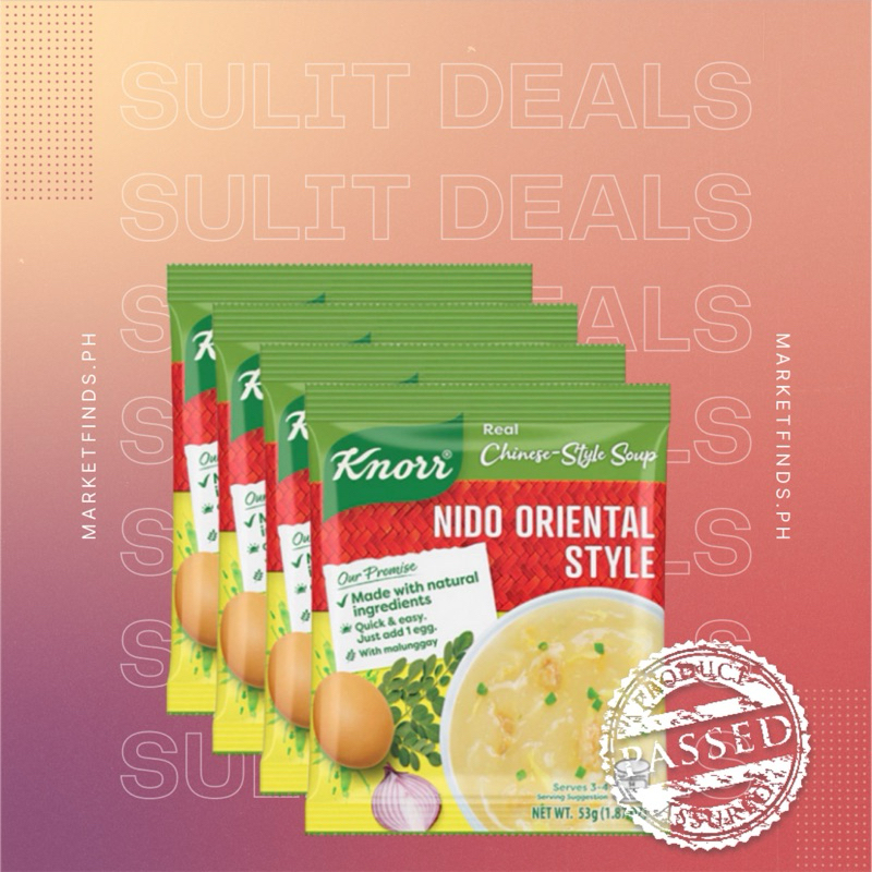 Buy3 get1 Free Knorr Nido Oriental Soup 53g | Shopee Philippines