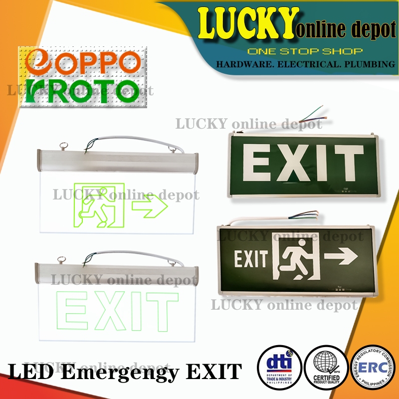 LED Exit Sign - Best Prices and Online Promos - Jul 2026 | Shopee ...