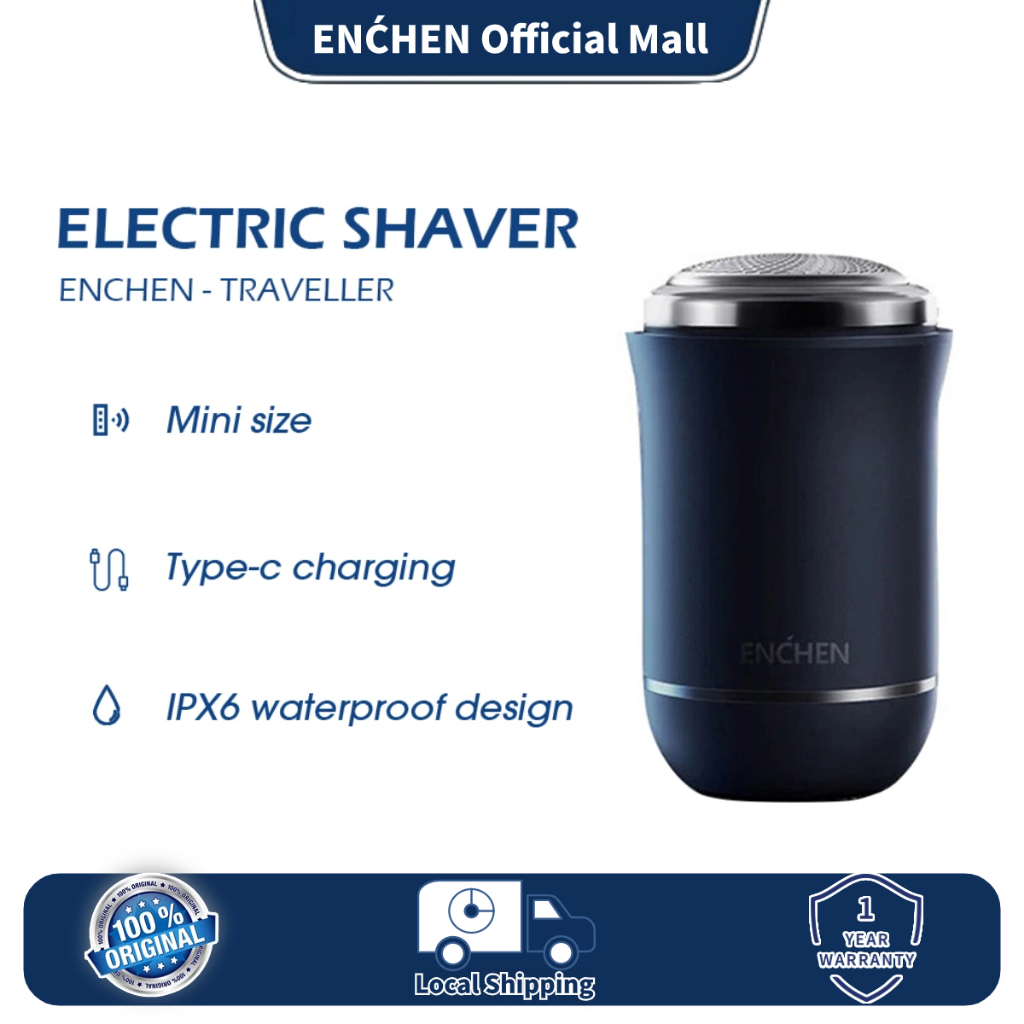Enchen Portable Mini Electric Shaver Full Body Waterproof Men's Razor