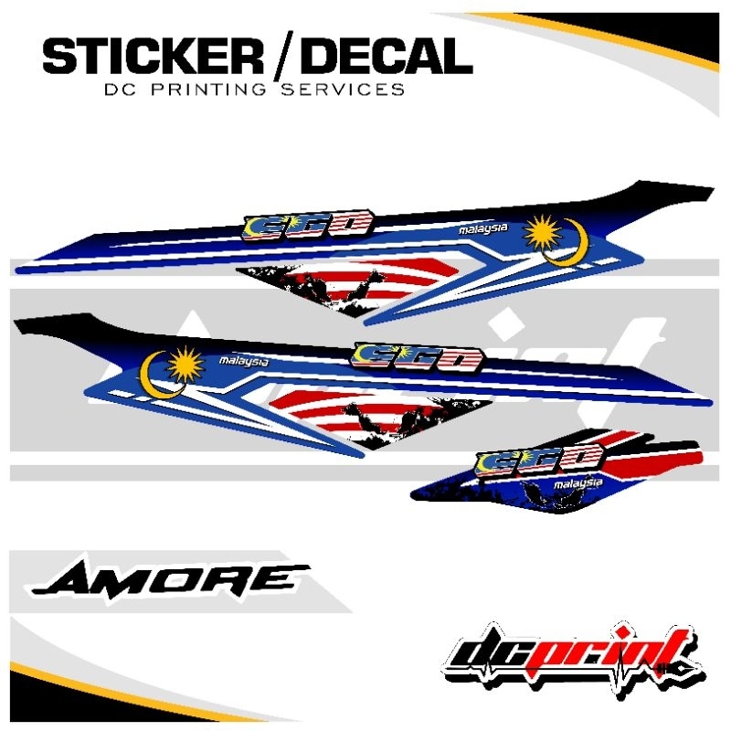 Mio Stock Decal Malaysian Decal EGO Glossy Sticker | Shopee Philippines