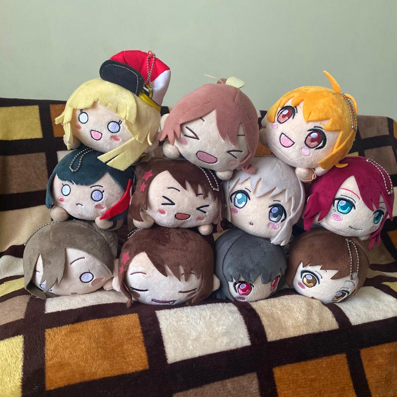 bang dream! nesoberi plush charm: kokkoro, layer, hagumi, tae, tomoe ...