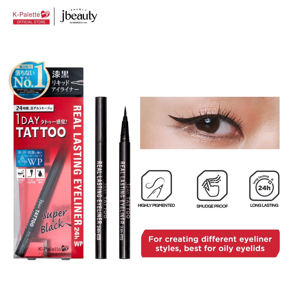 K-PALETTE 1Day Tattoo Real Lasting Eyeliner 24H WP | Shopee