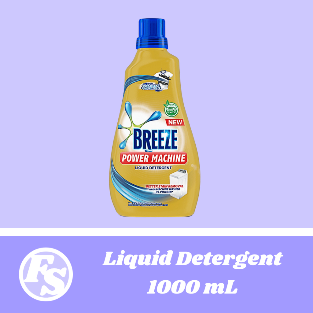 Breeze Power Machine Liquid Detergent 1000mL Shopee Philippines