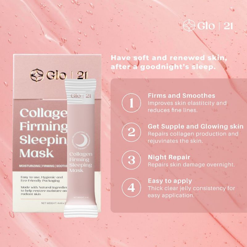 Authentic Glo 21 Collagen Firming Sleeping Mask Shopee Philippines