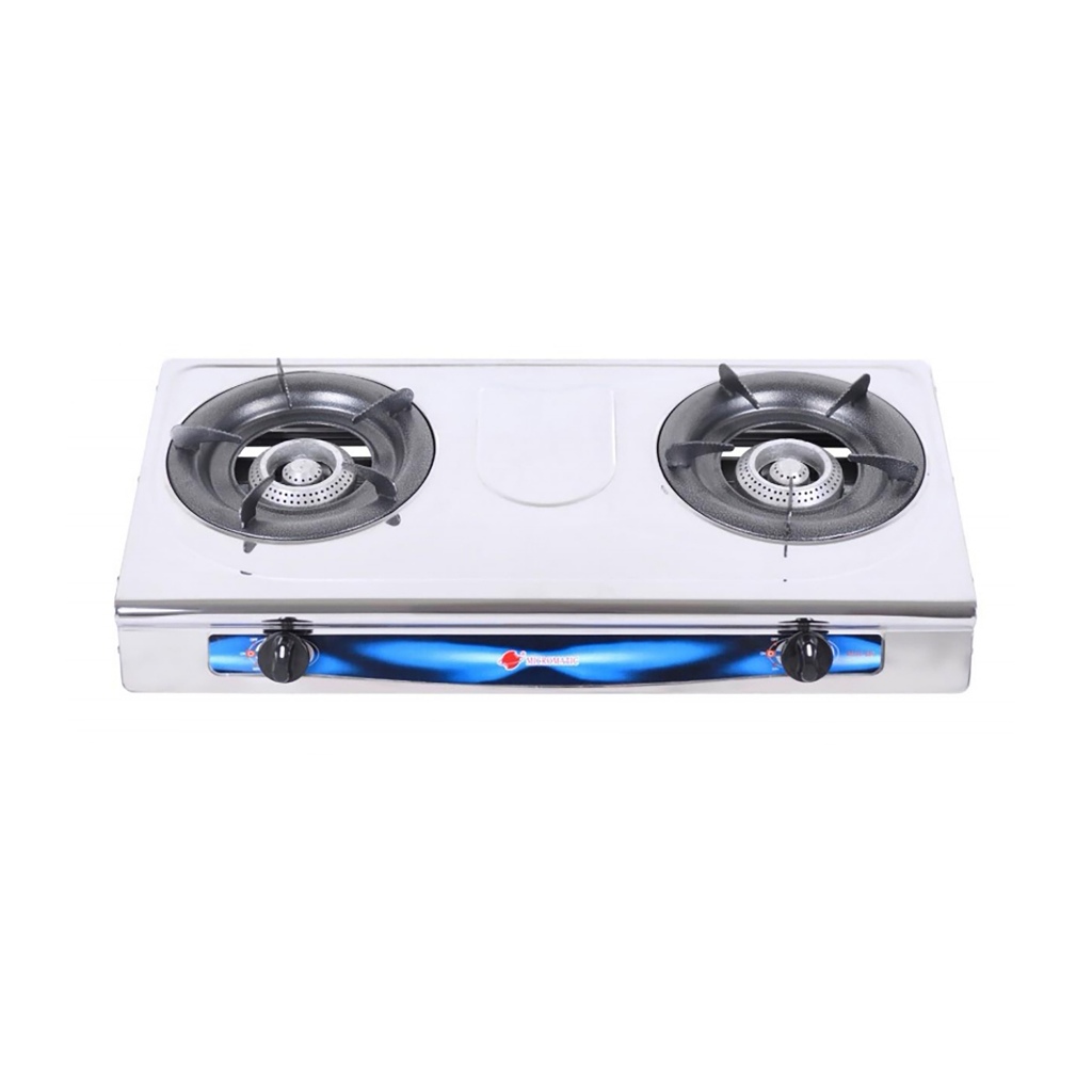 MICROMATIC by Winland Stainless Steel Body Gas Stove Double Burner with