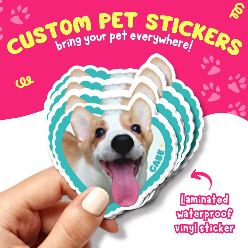 Custom Pet Stickers - Regular Design | Shopee Philippines