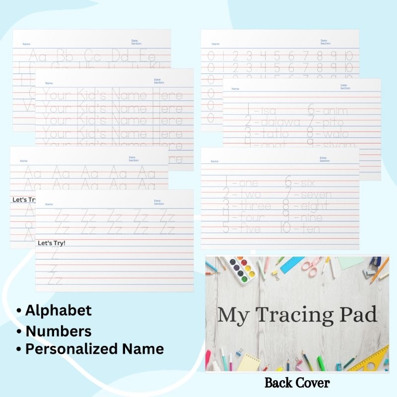 Personalized Tracing Pads | Shopee Philippines