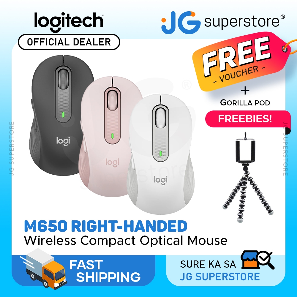 Logitech M650 Signature Wireless Optical Mouse Compact Right-Handed ...
