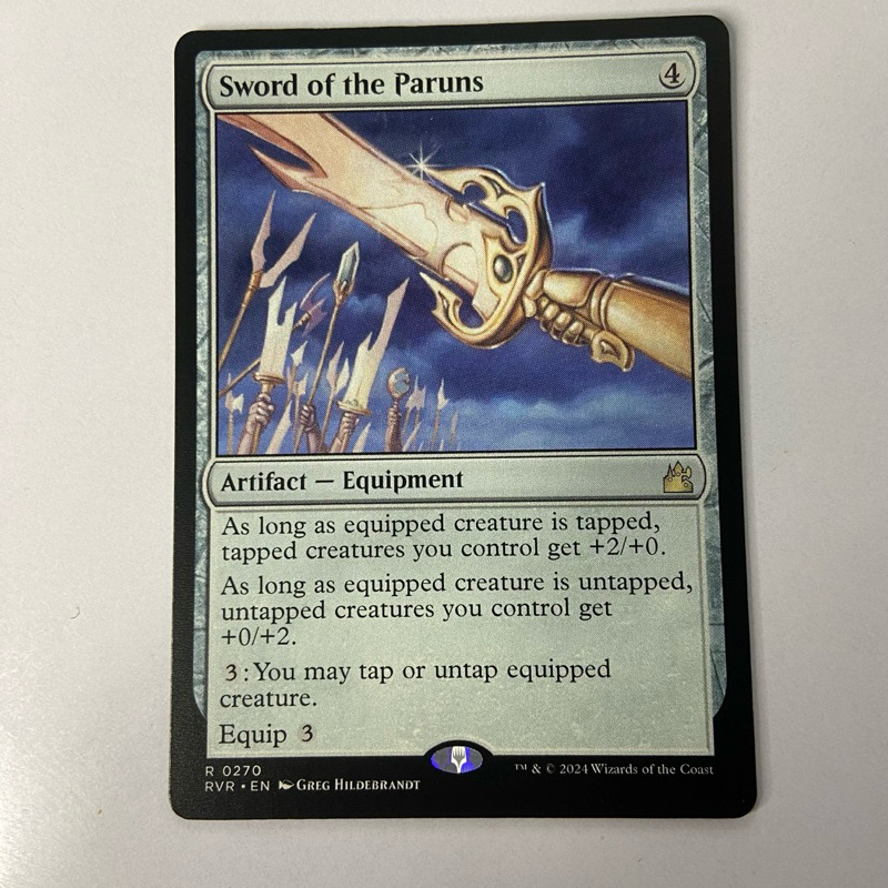 SWORD OF THE PARUNS | RVR RAVNICA REMASTERED | ARTIFACT EQUIPMENT ...