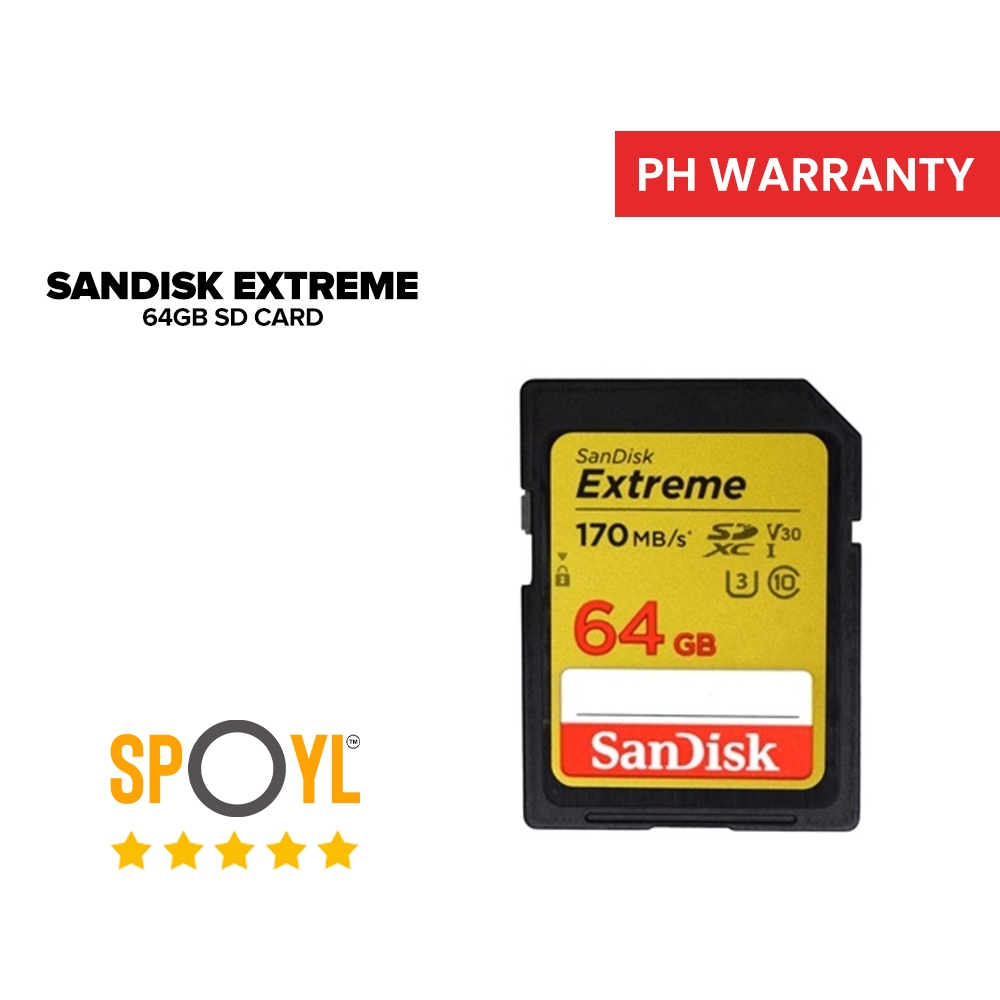 SanDisk Extreme 64GB SD CARD / SdCard SDSDXV6 / SDSDXV2 / SDXC UHSI