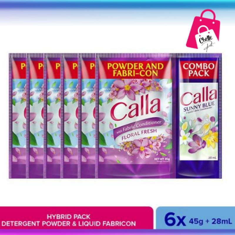 Calla Detergent Powder and FabriCon Combo Pack (Set of 6) Shopee