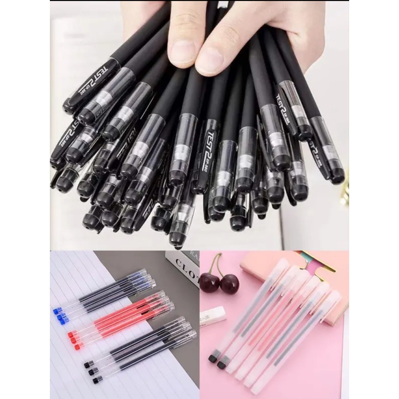 50 Pcs balck gel pens 0.5mm signature pen carbon pen ink pen office ...