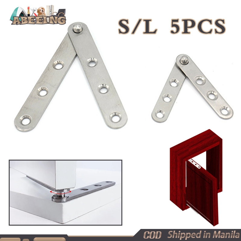 5Pcs 360 Degree Rotating Concealed Hinges Stainless Steel Door Cabinets ...