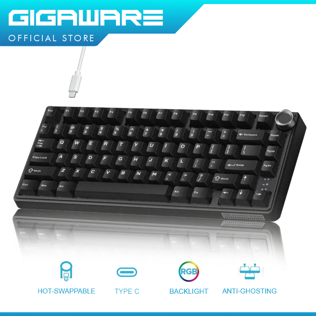 Royal Kludge RK R75 Mechanical Keyboard 75% TKL Hot Swappable with ...