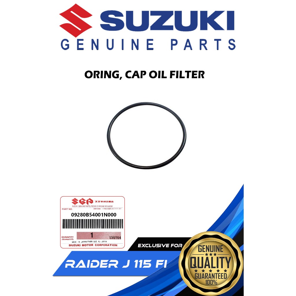 Suzuki Genuine Oring Cap Oil Filter For Raider J 115 Fi 09280b54001n000 09280 54001 000 3187