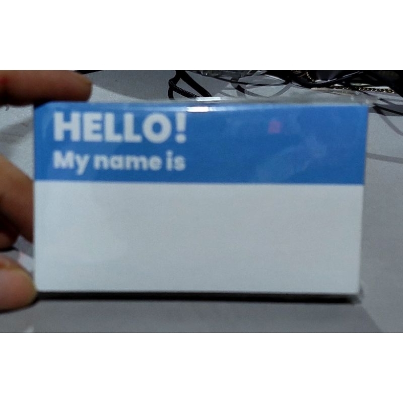 Ready stock | My name is Name tag Stickers Colored Theme Party School ...