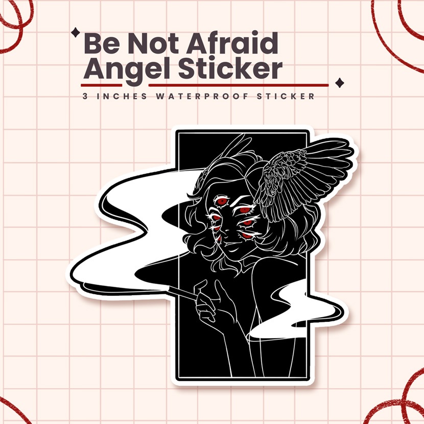 Be Not Afraid | Original Art | Holographic Waterproof Laptop & Tumbler ...