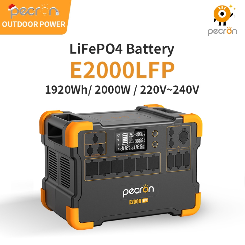 Pecron E2000LFP 1920Wh 2000W Portable Power Station LiFePO4 Battery ...