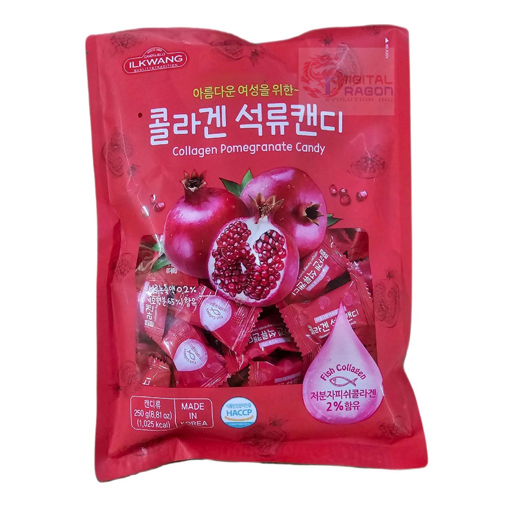 ORIGINAL ILKWANG CANDY FROM KOREA COLLAGEN POMEGRANATE / LEMON & GINGER