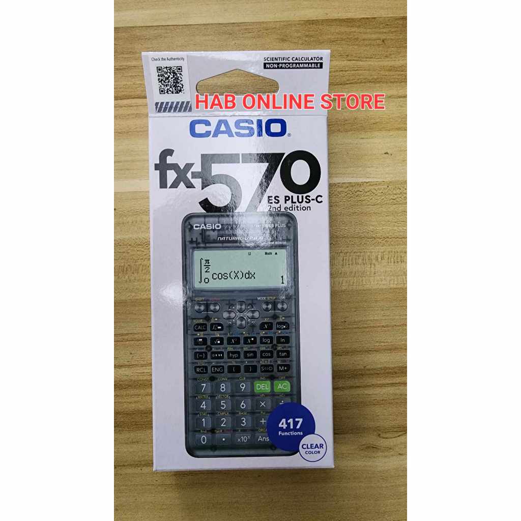 CASIO SCIENTIFIC CALCULATOR FX-570 FX570 FX570ESPLUS-2 VERSION 2 WARRANTY 