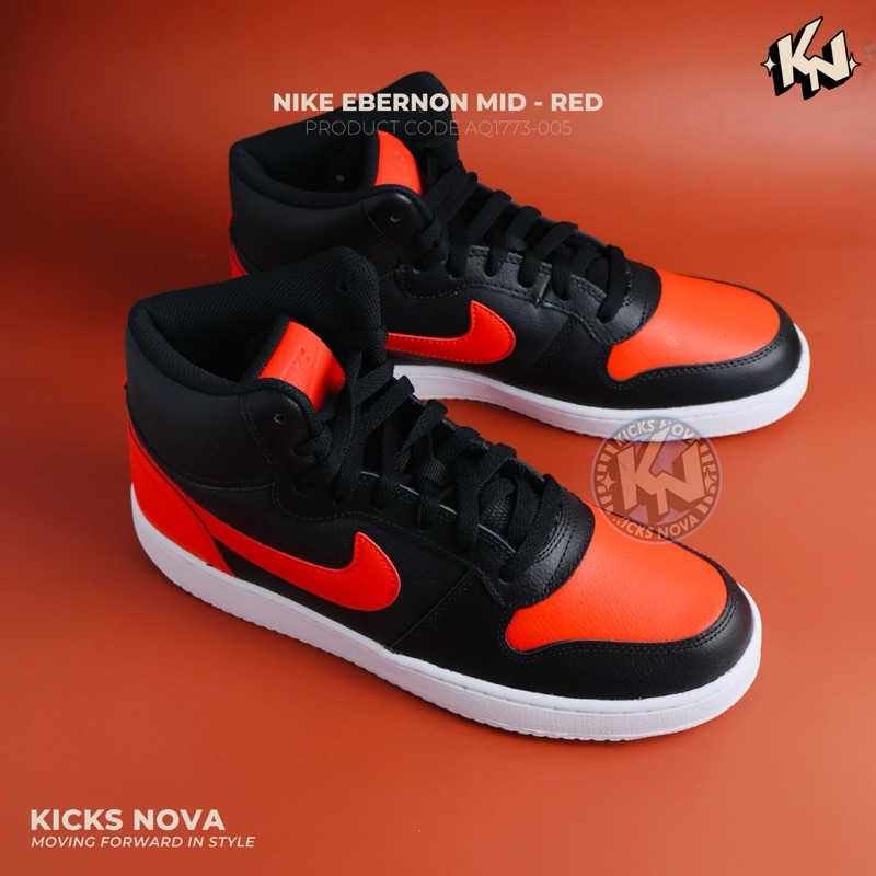 Nike ebernon mid sales red