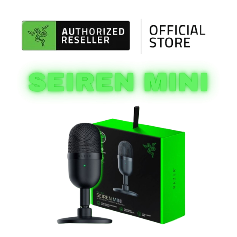 Razer Seiren Mini Condenser USB Microphone Ultra-compact Supercardioid – JG  Superstore