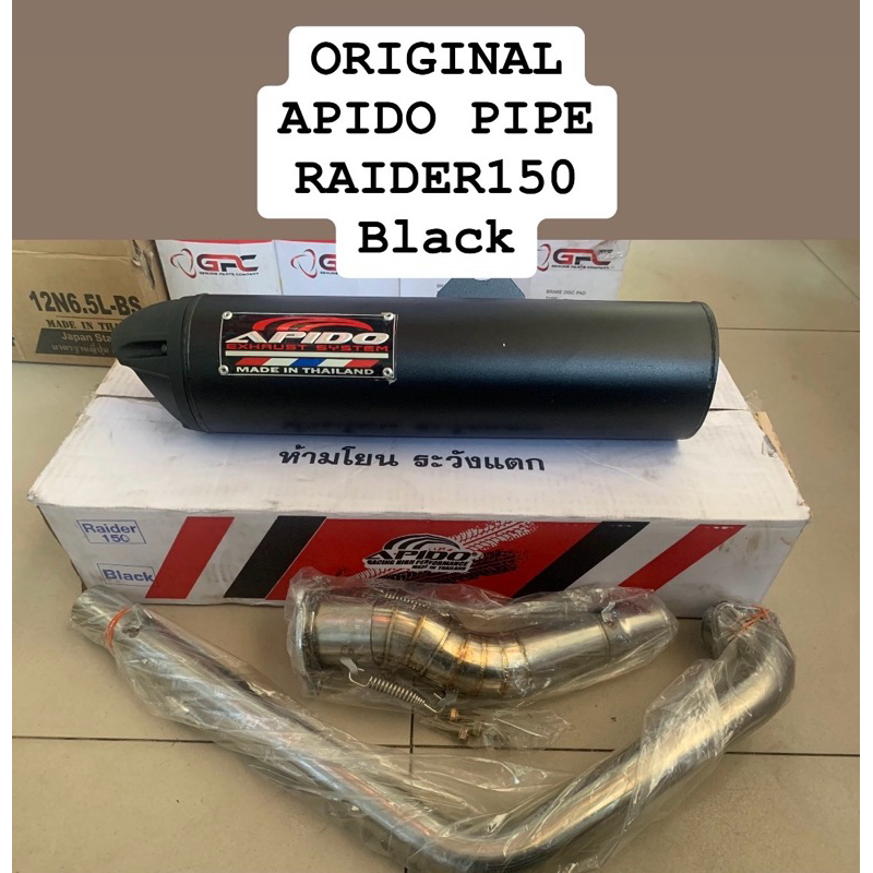 ORIGINAL APIDO PIPE RAIDER 150 black | Shopee Philippines